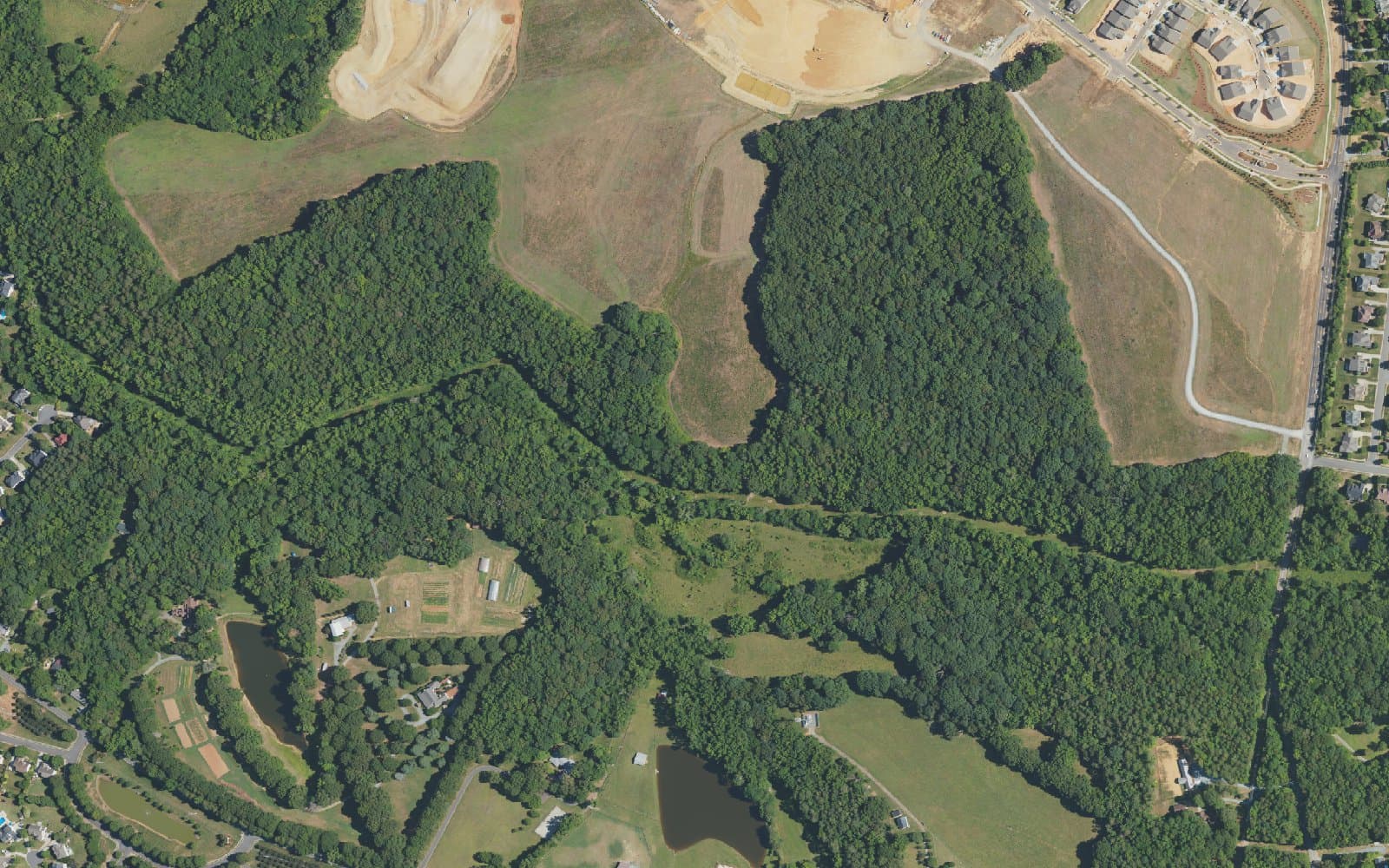 Aerial photograph of Cresswind Wesley Chapel and the surrounding area