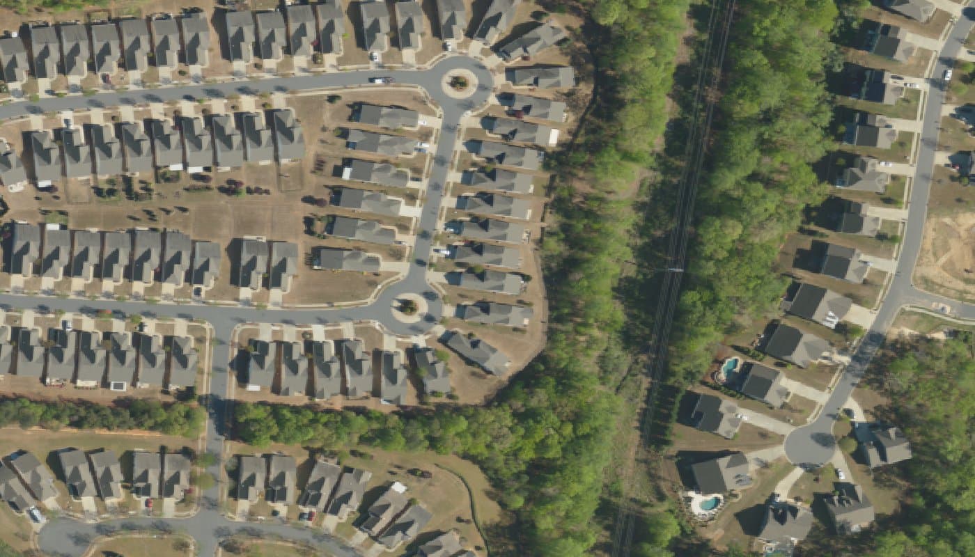 Aerial photograph of the clubhouse and amenities at Sun City Carolina Lakes