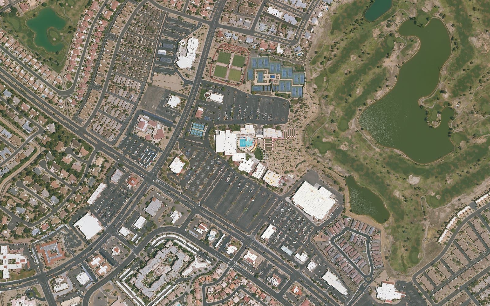 Aerial photograph of Sun City West and the surrounding area