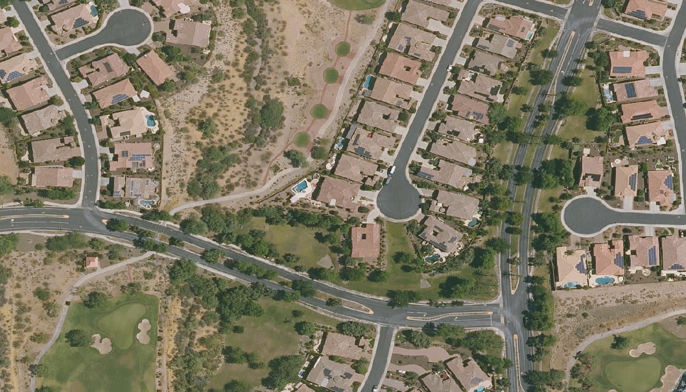 Aerial photograph of the clubhouse and amenities at Trilogy at Vistancia